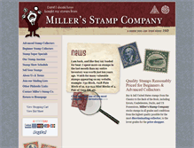 Tablet Screenshot of millerstamps.com